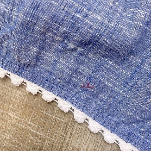 RIP CURL Crochet Lace Embroidered Halter Tank Top Women’s Medium Boho Western - Picture 12 of 12